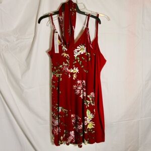 Floral Asymmetrical and Red Dresses - 2 Dress Bargain